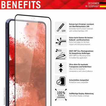 Displex Full Cover apsauginis stiklas Samsung Galaxy S22 Ultra, grūdintas stiklas