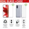 Displex Real Glass 3D + dėklas – rinkinys „Samsung Galaxy S22 Ultra“, 01583