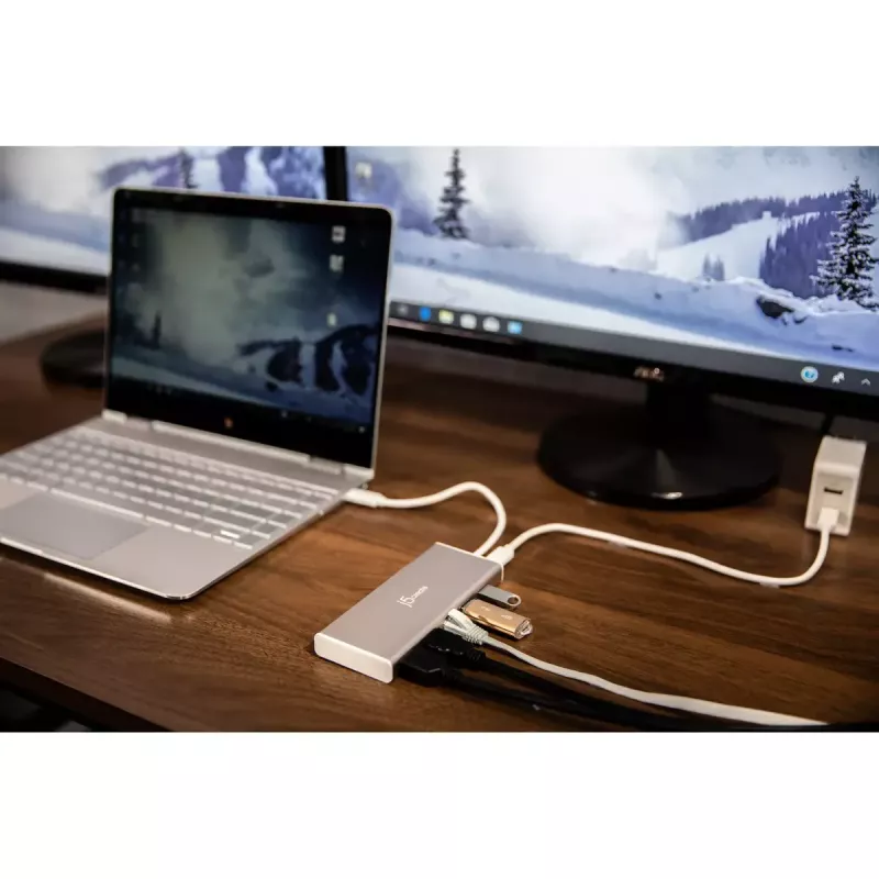 j5create JCD381-N USB Type-C™ dvigubas HDMI mini dokas - Ethernet / USB 3.1 HUB / PD2.0