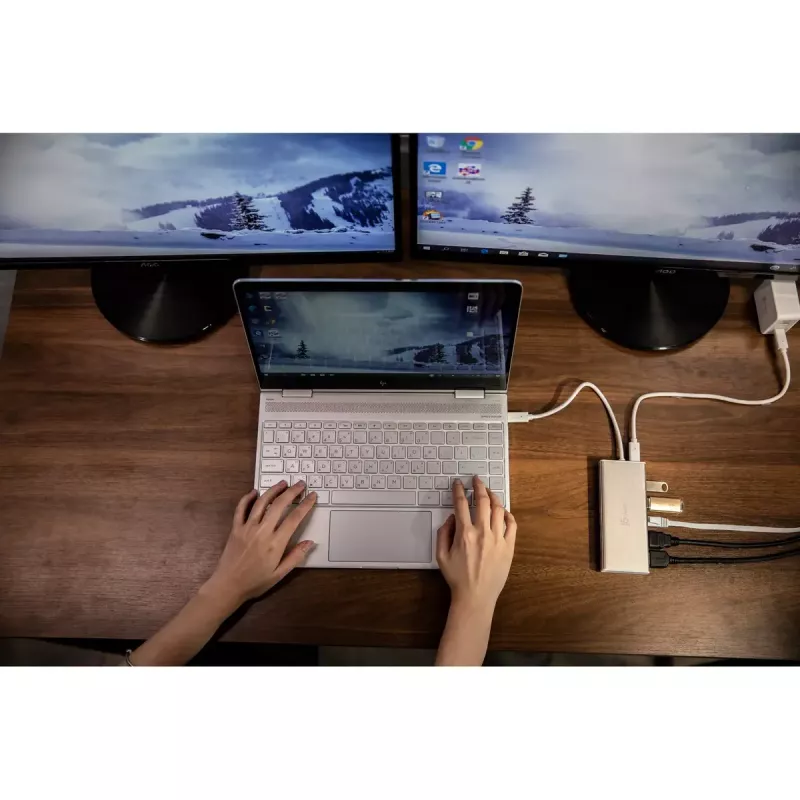 j5create JCD381-N USB Type-C™ dvigubas HDMI mini dokas - Ethernet / USB 3.1 HUB / PD2.0