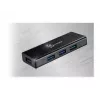 USB šakotuvas j5create JUH340 4 prievadų USB 3.0 juodas aliuminis