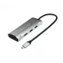j5create JCD392 4K60 Elite USB-C® 10Gbps kelioninis dokas, pilka spalva