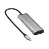 j5create JCD392 4K60 Elite USB-C® 10Gbps kelioninis dokas, pilka spalva