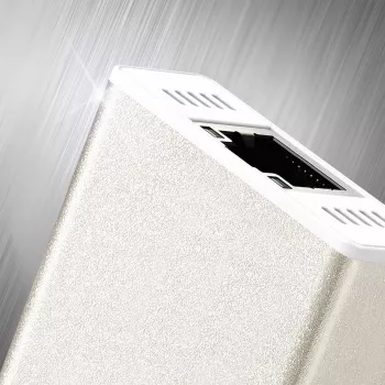j5create JCH471 USB-C™ Gigabit Ethernet ir USB stotelės adapteris, metalinis šampano