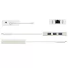 j5create JCH471 USB-C™ Gigabit Ethernet ir USB stotelės adapteris, metalinis šampano