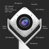 j5create JVCU360 360° visapusė internetinė kamera, 1080p vaizdo raiška, balta ir juoda