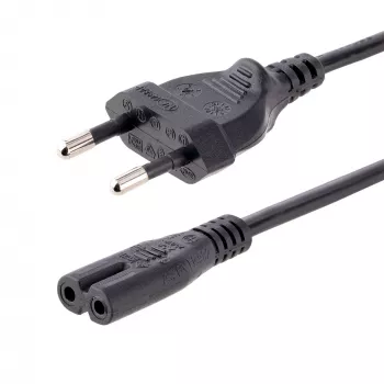 StarTech.com 3m maitinimo laidas nešiojamam kompiuteriui, EU kištukas į C7, 2.5A 250V, 18AWG, juodas