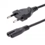 StarTech.com 3m maitinimo laidas nešiojamam kompiuteriui, EU kištukas į C7, 2.5A 250V, 18AWG, juodas
