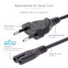 StarTech.com 3m maitinimo laidas nešiojamam kompiuteriui, EU kištukas į C7, 2.5A 250V, 18AWG, juodas
