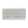 CHERRY G84-4100LCAGB-0 Kompaktiška klaviatūra, QWERTY, 83 klavišai, USB/PS2, šviesiai pilka