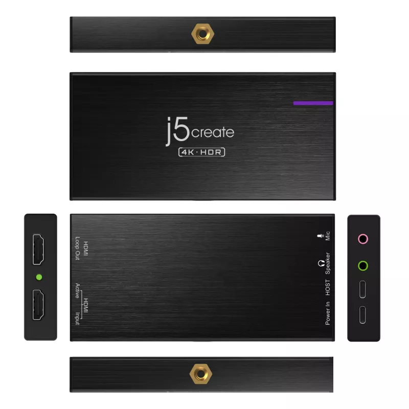 j5create JVA14-N 4K žaidimų fiksavimo stotelė USB 3.2 Gen 1 4K30 FPS
