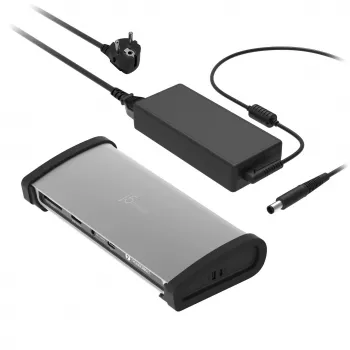 j5create JTD562 - 8K Thunderbolt™ 4 stotelė - EU, laidinė, Thunderbolt 4, 96 W, 3,5 mm, 10/100/1000 Mbit/s, pilka