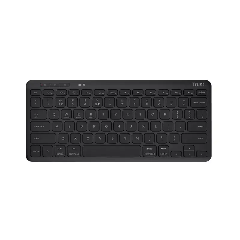 Trust Lyra belaidė klaviatūra Office USB RF Bluetooth vokiškas išdėstymas juoda be skaičių bloko