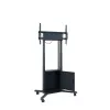 Hagor HP Twin Lift M-B 2,18 m mobilus elektrinis kėlimo stovas televizoriui, juodas, max 120 kg