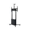 Hagor HP Twin Lift M-B 2,18 m mobilus elektrinis kėlimo stovas televizoriui, juodas, max 120 kg