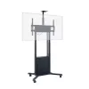 Hagor HP Twin Lift M-B 2,18 m mobilus elektrinis kėlimo stovas televizoriui, juodas, max 120 kg