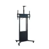 Hagor HP Twin Lift M-B 2,18 m mobilus elektrinis kėlimo stovas televizoriui, juodas, max 120 kg