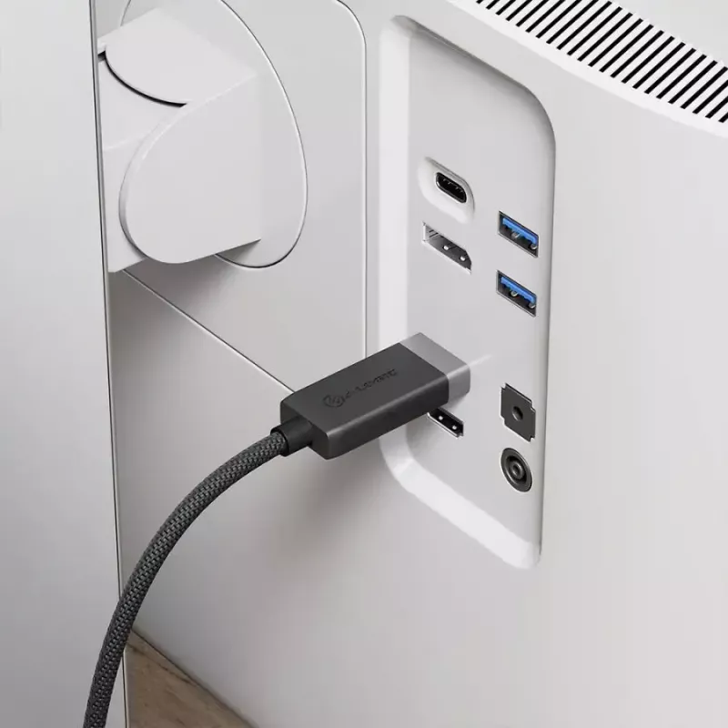 ALOGIC FUDPHD2-SGR vaizdo kabelio adapteris 2 m DisplayPort HDMI juoda pilka