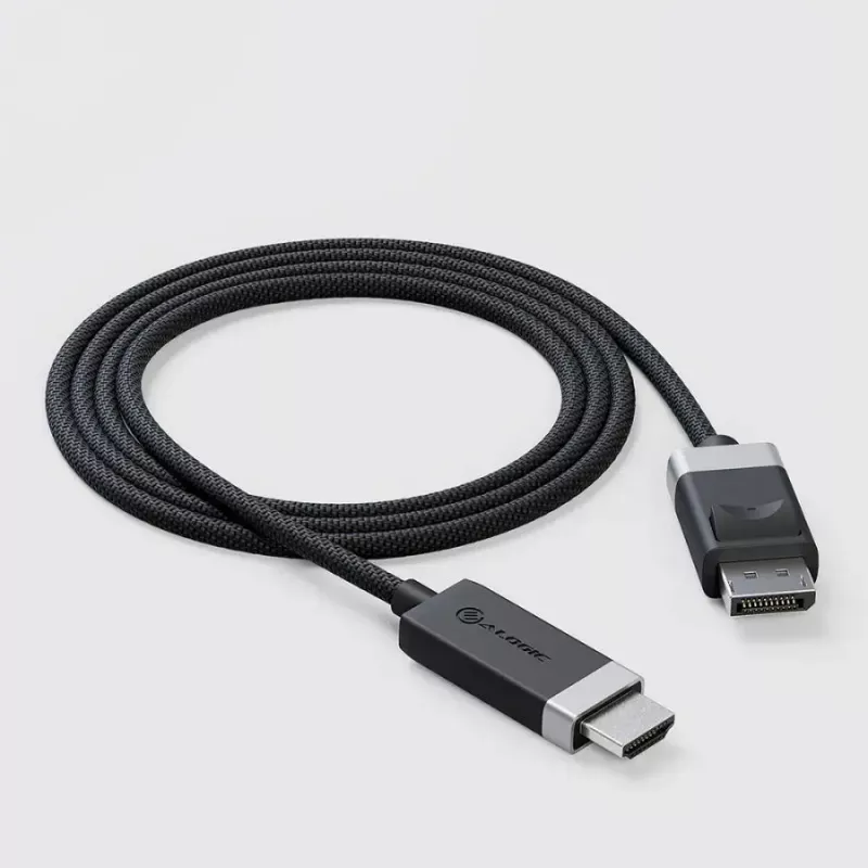 ALOGIC FUDPHD2-SGR vaizdo kabelio adapteris 2 m DisplayPort HDMI juoda pilka
