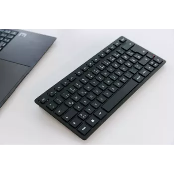 CHERRY KW 9200 MINI belaidė klaviatūra USB / RF / Bluetooth QWERTY šiaurietiškas išdėstymas juoda