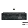 Logitech MX Keys S belgiška AZERTY klaviatura, RF belaidė + Bluetooth, grafito spalva