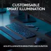 Logitech MX Keys S belgiška AZERTY klaviatura, RF belaidė + Bluetooth, grafito spalva