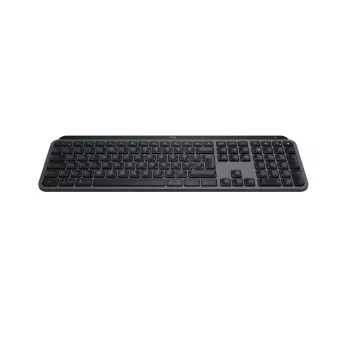 Logitech MX Keys S belgiška AZERTY klaviatura, RF belaidė + Bluetooth, grafito spalva