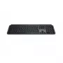 Logitech MX Keys S belgiška AZERTY klaviatura, RF belaidė + Bluetooth, grafito spalva