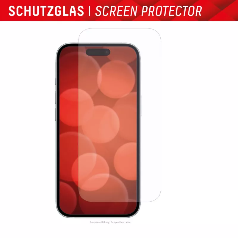 Displex apsauginis stiklas + dėklas Apple iPhone 15 Plus, su EASY-ON® Eco montavimo rėmeliu, atsparus įbrėžimams