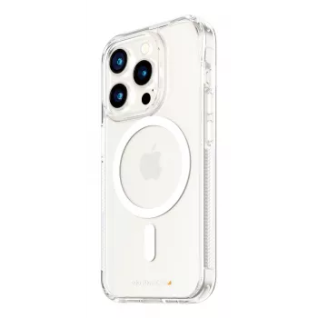 PanzerGlass® HardCase Skaidrus su Balta MagSafe ir D3O® iPhone 15 Pro