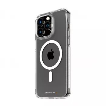 PanzerGlass HardCase Skaidrus su Balta MagSafe ir D3O® iPhone 15 Pro Max