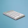 R-Go Tools Numpad Break ergonominis skaitmeninis blokas su pertraukų programine įranga, Bluetooth, baltas