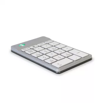 R-Go Tools Numpad Break ergonominis skaitmeninis blokas su pertraukų programine įranga, Bluetooth, baltas