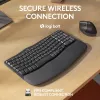 Belaidė ergonominė klaviatūra Logitech Wave Keys for Business, pilno dydžio