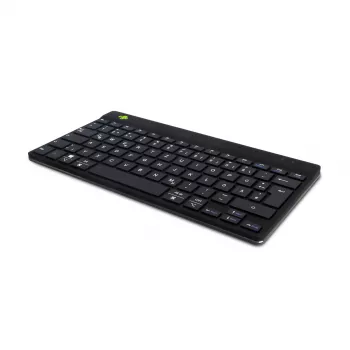 Ergonominė klaviatūra R-Go Compact Break, kompaktiška su pertraukų programine įranga, QWERTZ (DE), Bluetooth, juoda