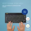 Ergonominė klaviatūra R-Go Compact Break, kompaktiška su pertraukų programine įranga, QWERTZ (DE), Bluetooth, juoda