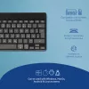 Ergonominė klaviatūra R-Go Compact Break, kompaktiška su pertraukų programine įranga, QWERTZ (DE), Bluetooth, juoda