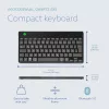 Ergonominė klaviatūra R-Go Compact Break, kompaktiška su pertraukų programine įranga, QWERTZ (DE), Bluetooth, juoda
