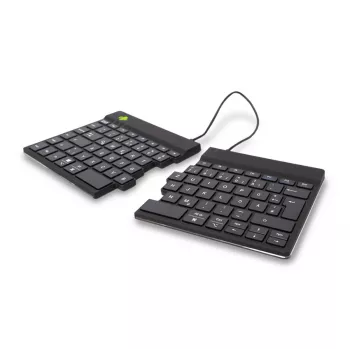 Ergonominė klaviatūra R-Go Tools R-Go Split Break su pertraukų programine įranga, išskirta klaviatūra, QWERTZ (DE), Bluetooth, juoda