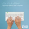 Ergonominė klaviatūra R-Go Tools Compact Break, kompaktiška, su pertraukų programine įranga, QWERTZ (DE), Bluetooth, balta