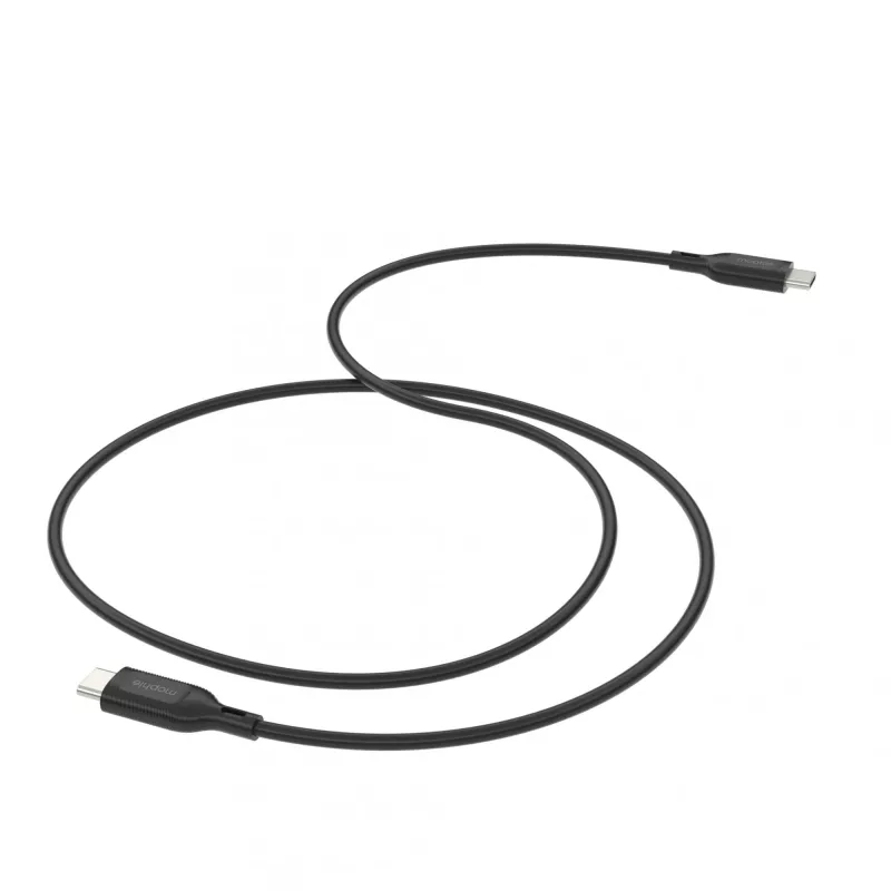 USB-C į USB-C įkrovimo laidas 1 m — Zagg International mophie essentials, USB 2.0, Juoda