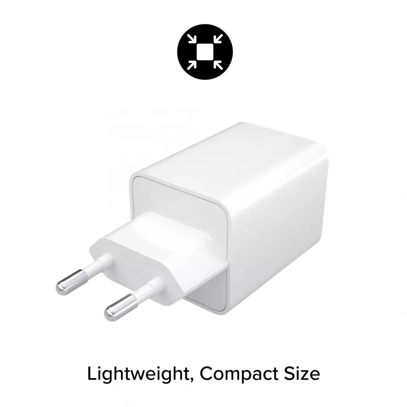 Maitinimo adapteris Zagg mophie essentials 50W 2x USB-C baltas