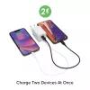 Maitinimo adapteris Zagg mophie essentials 50W 2x USB-C baltas