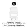 Maitinimo adapteris Zagg mophie essentials 50W 2x USB-C baltas
