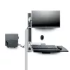 StarTech.com Sieninis darbo stalas su VESA laikikliu 32 colių monitoriams (10 kg), pilnai reguliuojamas vieno monitoriaus laikiklis ir klaviatūros lentyna su staliniu kompiuteriu/PC laikikliu, stovimas stalas