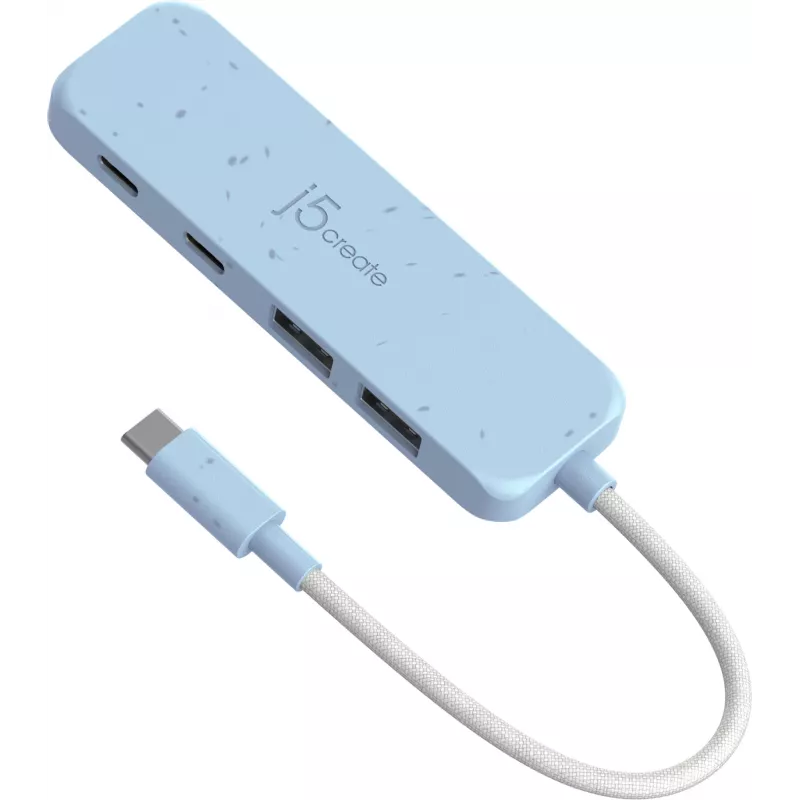 j5create JCH342EC-N Ekologiškas USB-C į 4 prievadų Type-C ir Type-A Gen 2 šakotuvas