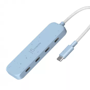 USB-C stotelė j5create JCH345EC-N 4 prievadų Type-C Gen 2 10000 Mbit/s