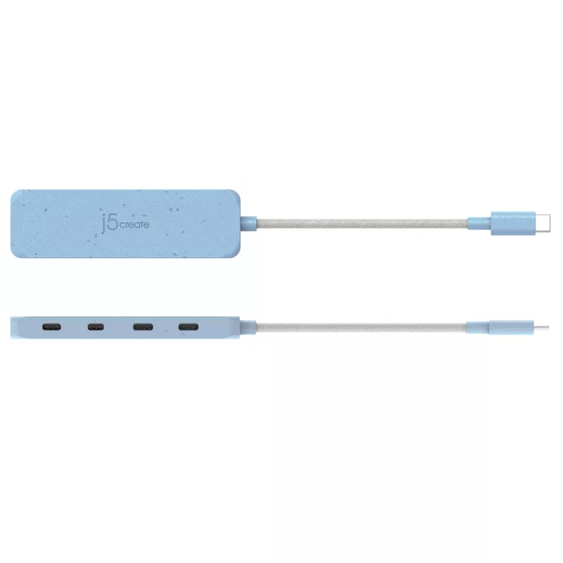 USB-C stotelė j5create JCH345EC-N 4 prievadų Type-C Gen 2 10000 Mbit/s