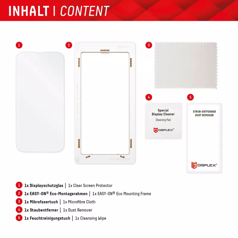 Displex ekrano apsauginis stiklas (10H), skirtas „Xiaomi Redmi Note 12 Pro(+) 5G“, su Eco montavimo rėmeliu, atsparus įbrėžimams