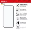 Displex Full Cover apsauginis stiklas (10H) Samsung Galaxy A35/A55 5G, su EASY-ON® Eco montavimo rėmeliu